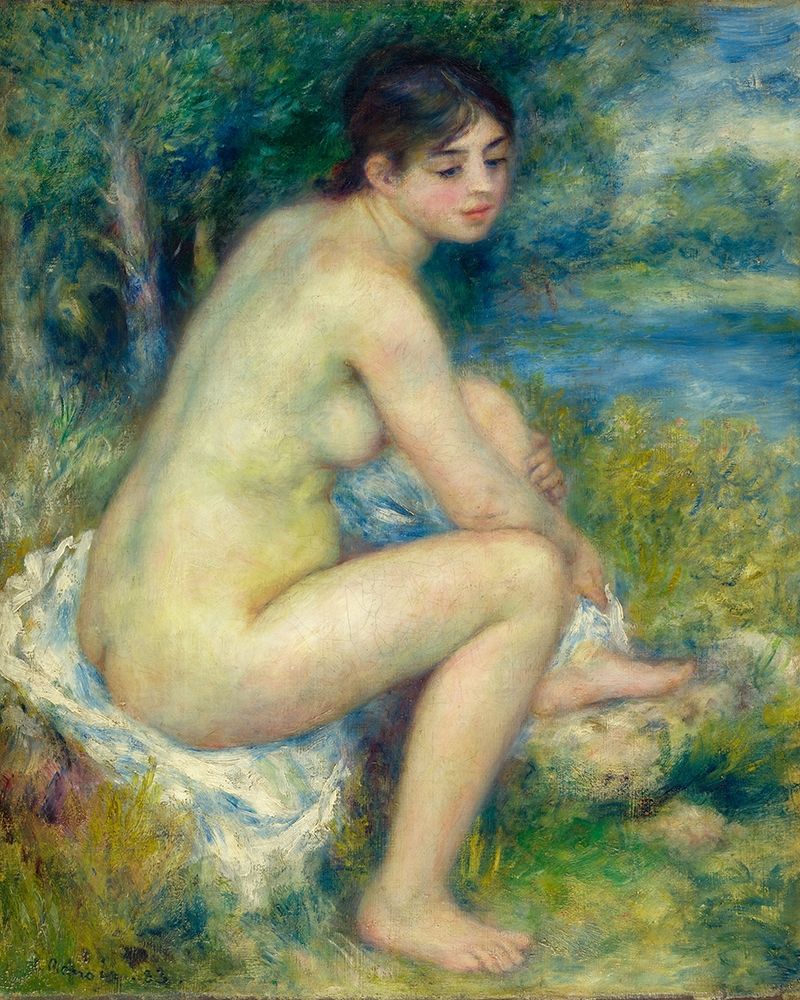 Nude Woman in a landscape 1883 art print by Pierre-Auguste Renoir for $57.95 CAD