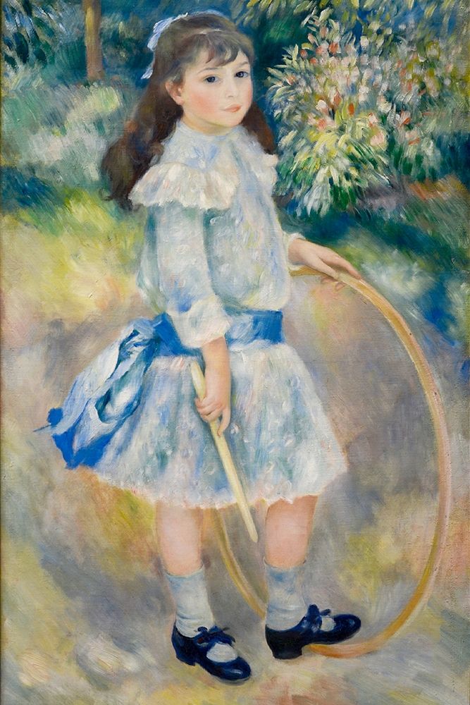 Girl with a Hoop art print by Pierre-Auguste Renoir for $57.95 CAD