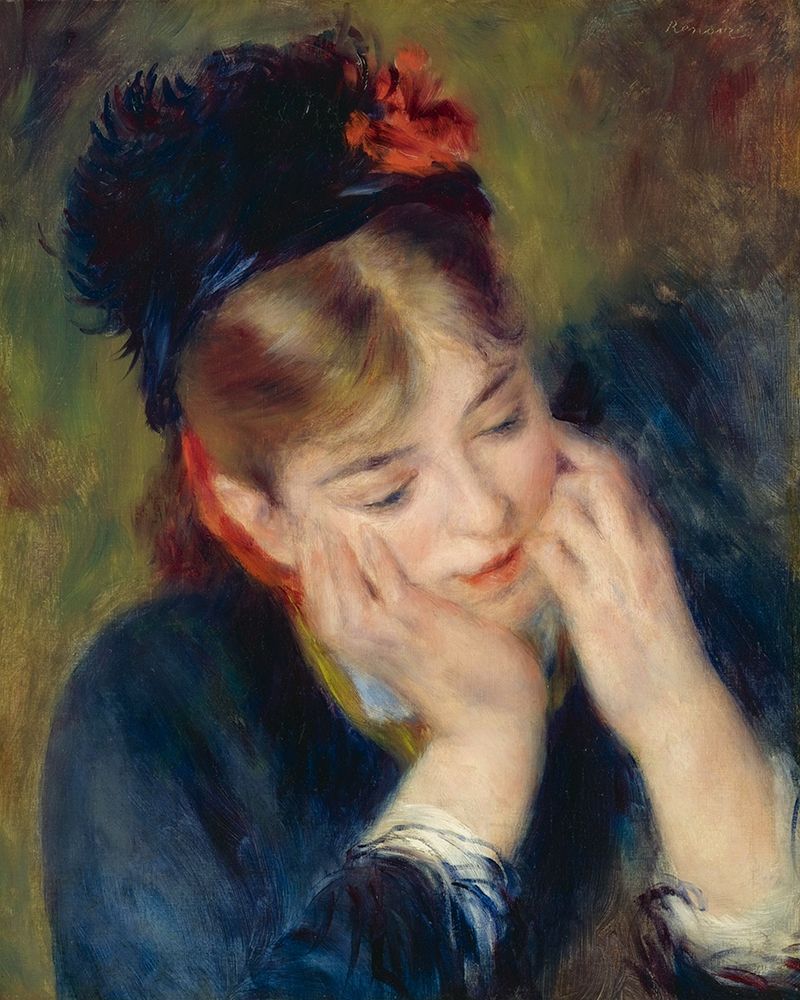 Reflection art print by Pierre-Auguste Renoir for $57.95 CAD