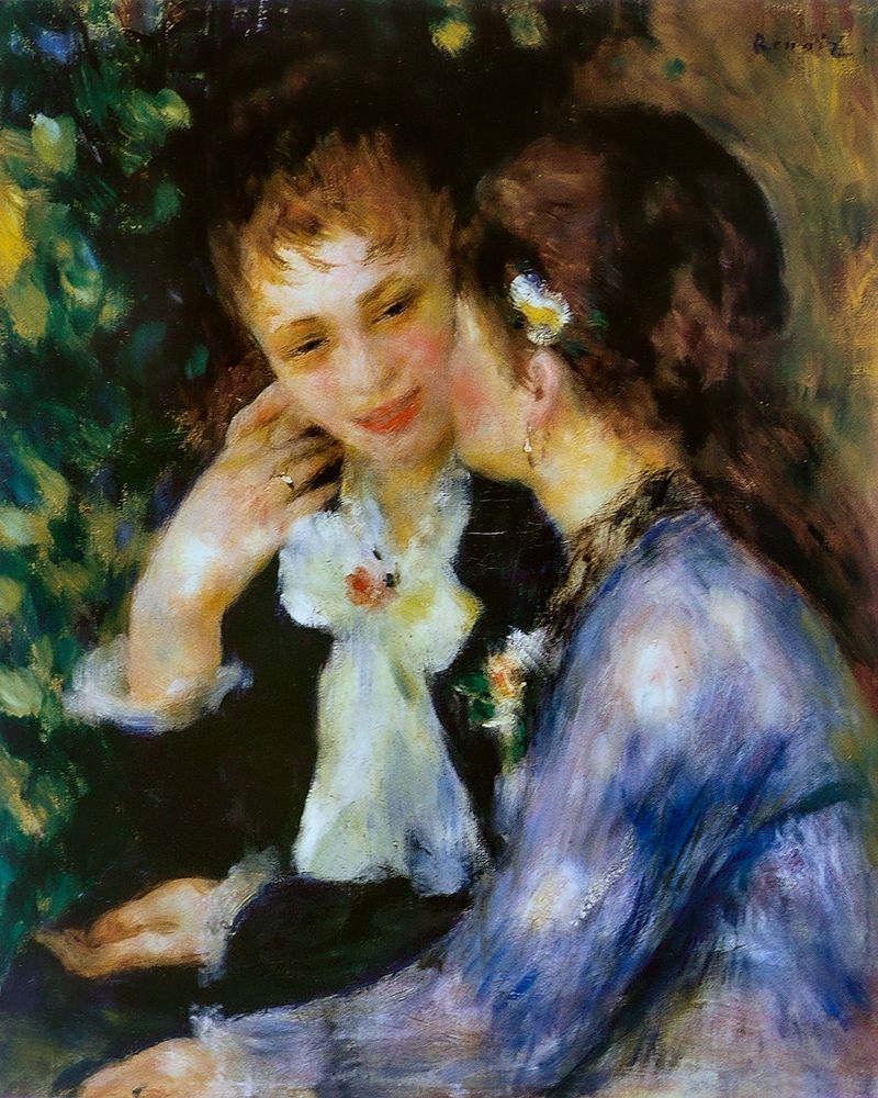 Confidences art print by Pierre-Auguste Renoir for $57.95 CAD