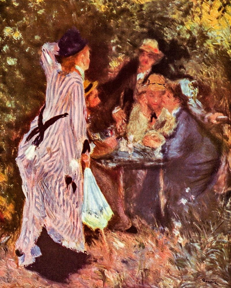 In the garden - Under the arbor art print by Pierre-Auguste Renoir for $57.95 CAD