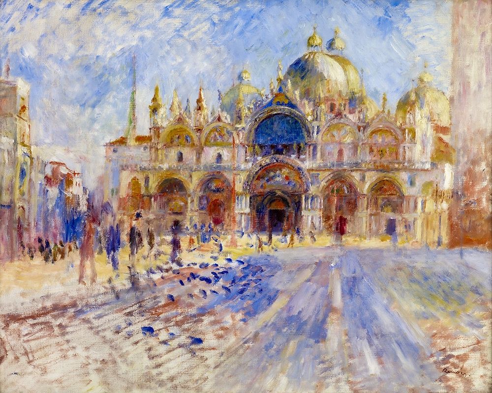 The Piazza San Marco, Venice art print by Pierre-Auguste Renoir for $57.95 CAD
