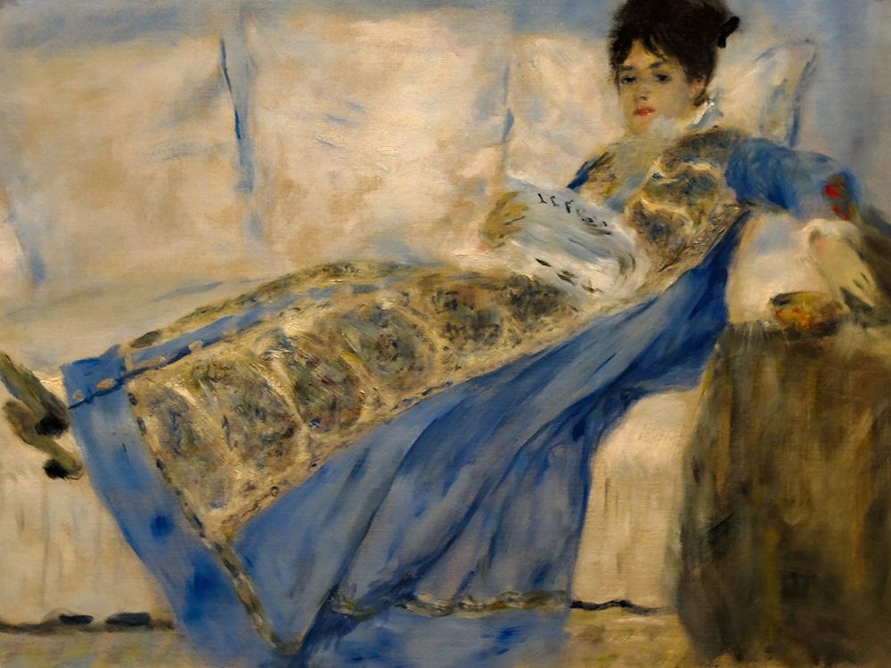 Madame Claude Monet art print by Pierre-Auguste Renoir for $57.95 CAD