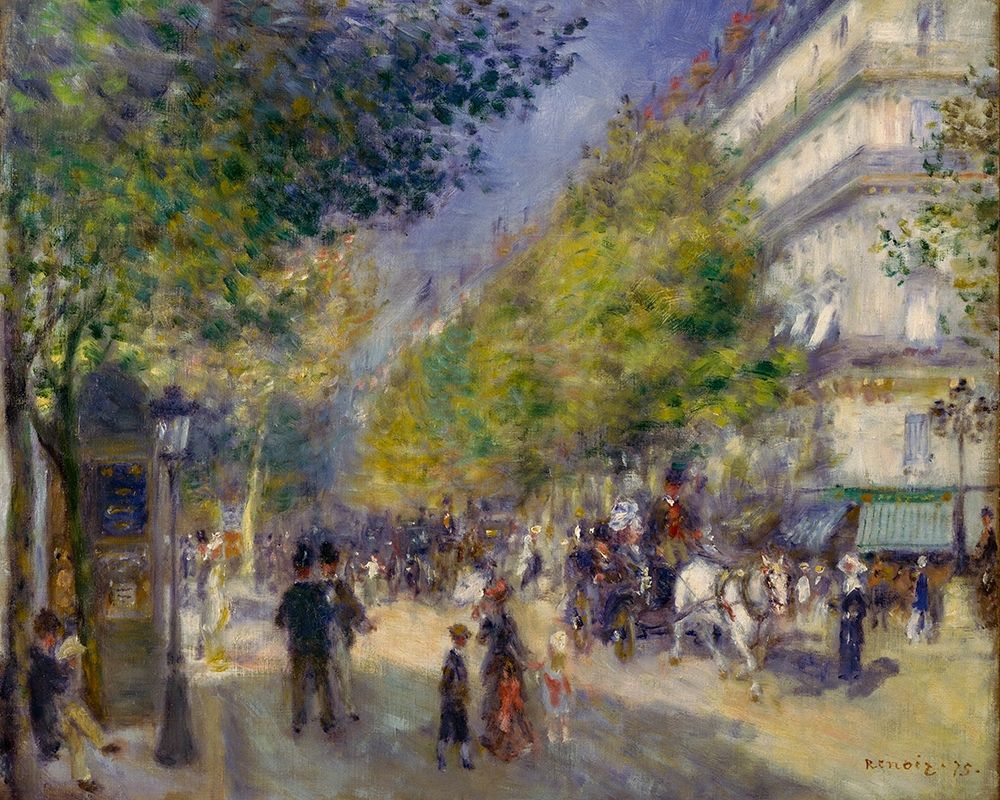 The Grands Boulevards art print by Pierre-Auguste Renoir for $57.95 CAD