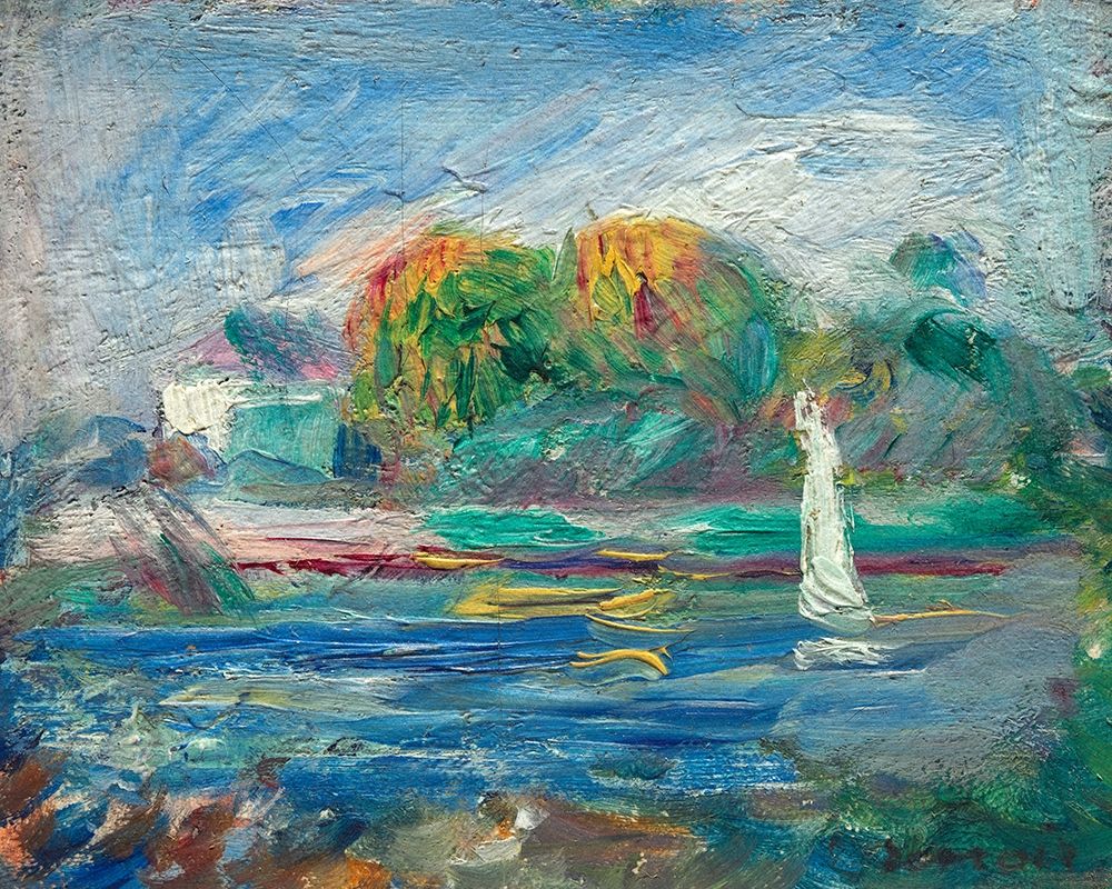 The Blue River art print by Pierre-Auguste Renoir for $57.95 CAD