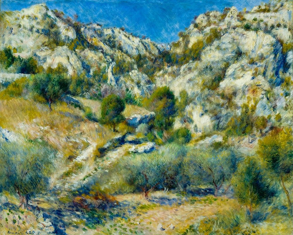 Rocky Crags at LEstaque art print by Pierre-Auguste Renoir for $57.95 CAD