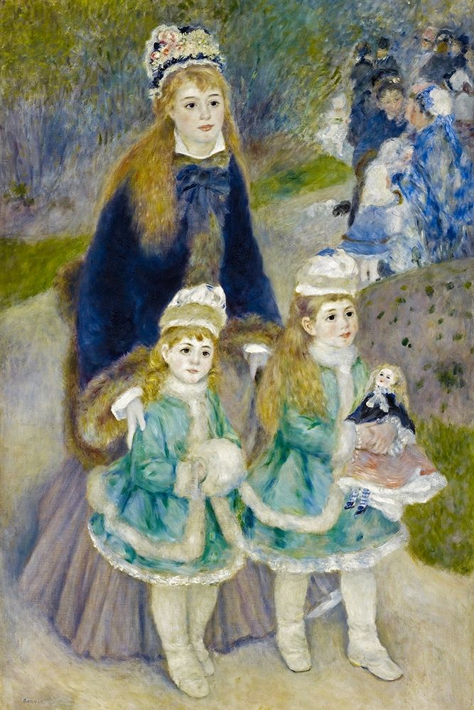 Mother and Children (La Promenade) art print by Pierre-Auguste Renoir for $57.95 CAD
