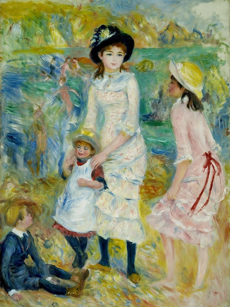Children on the Seashore, Guernsey art print by Pierre-Auguste Renoir for $57.95 CAD