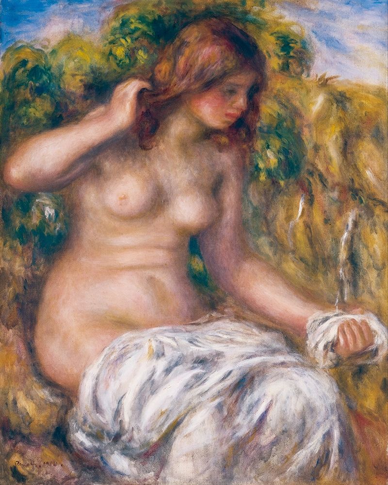 Woman by Spring art print by Pierre-Auguste Renoir for $57.95 CAD