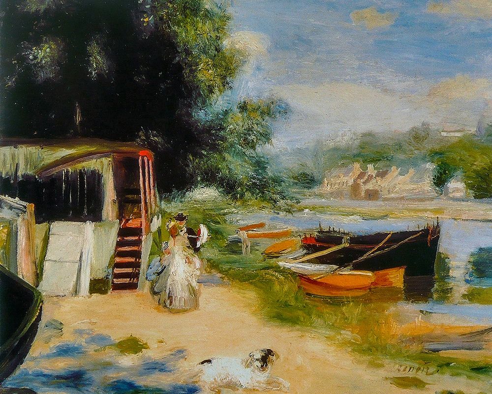 View of Bougival art print by Pierre-Auguste Renoir for $57.95 CAD