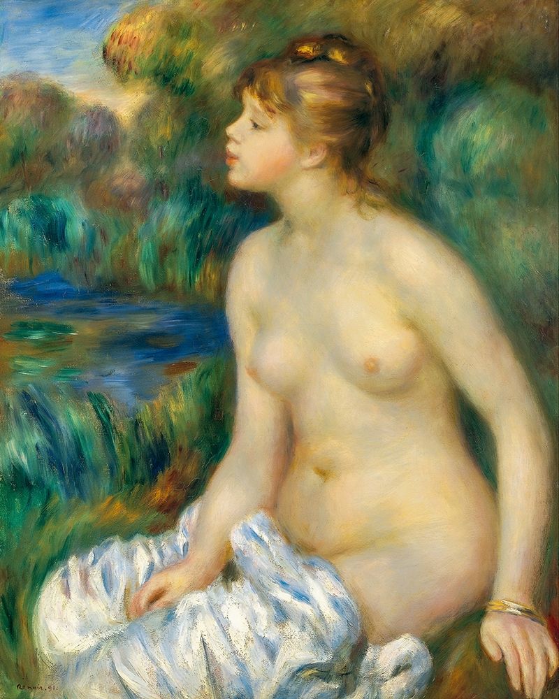 Bather 1891 art print by Pierre-Auguste Renoir for $57.95 CAD