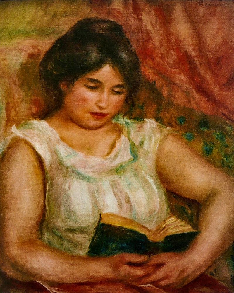 Gabrielle reading art print by Pierre-Auguste Renoir for $57.95 CAD