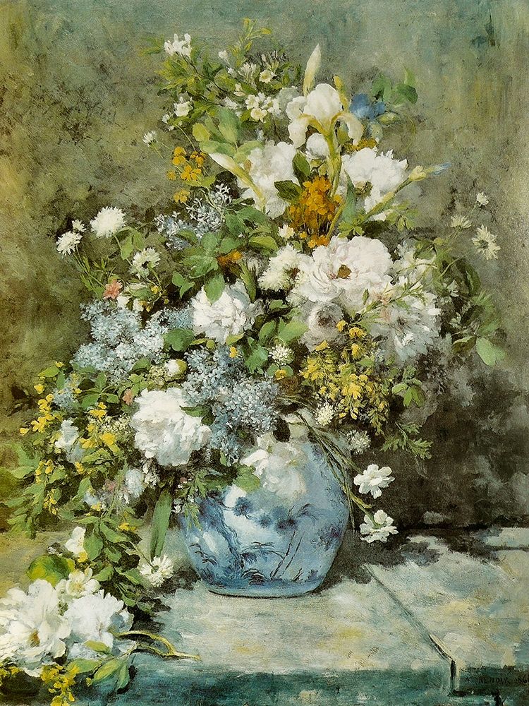 Spring Bouquet art print by Pierre-Auguste Renoir for $57.95 CAD