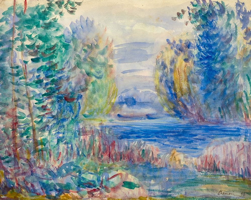River Landscape, 1890 art print by Pierre-Auguste Renoir for $57.95 CAD