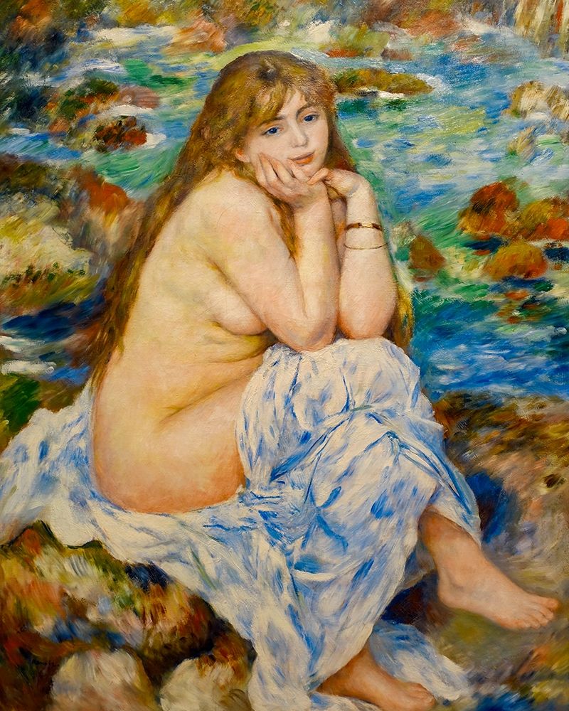 Seated Bather 1884 art print by Pierre-Auguste Renoir for $57.95 CAD