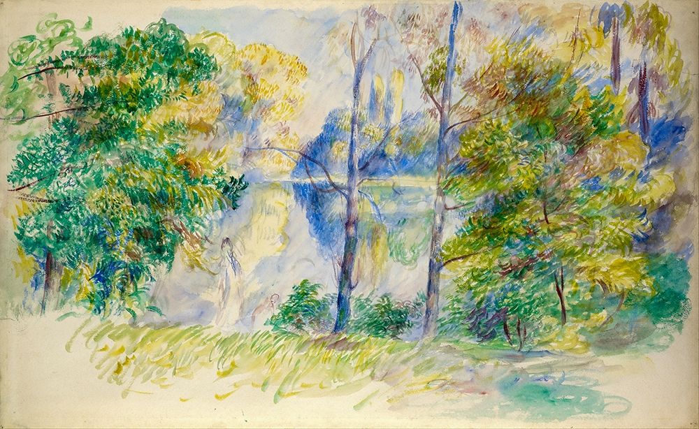 View of a Park art print by Pierre-Auguste Renoir for $57.95 CAD