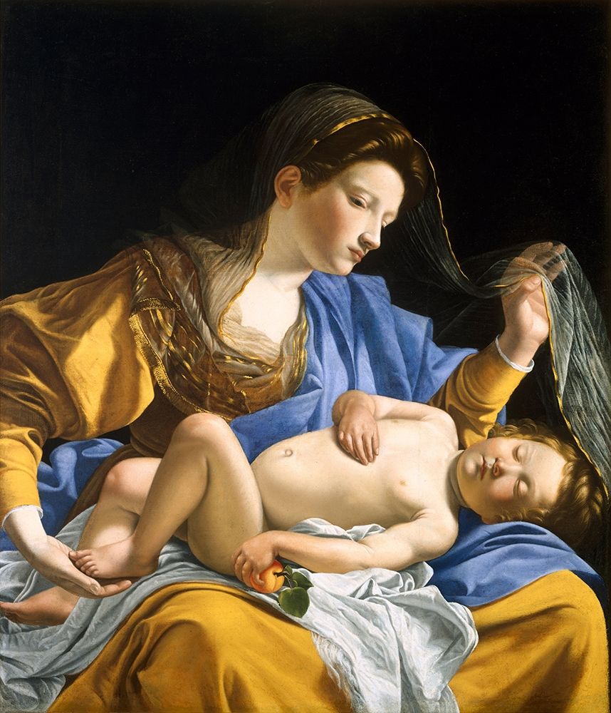 The Virgin with the Sleeping Christ Child art print by Orazio Gentileschi for $57.95 CAD