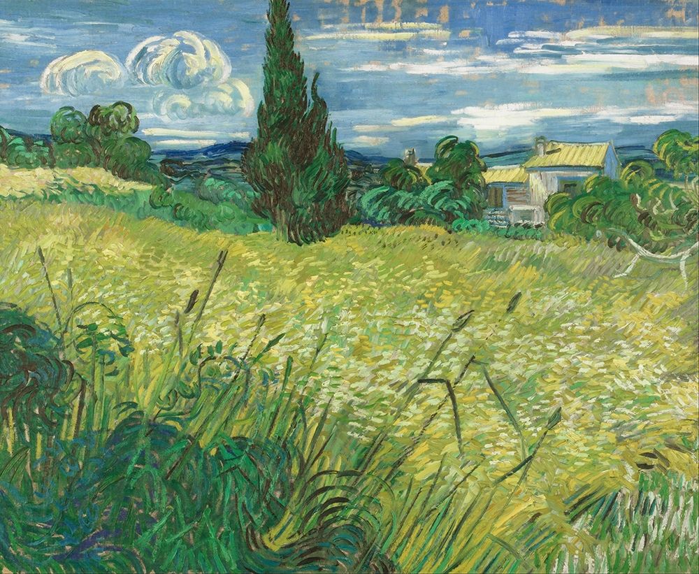 Green Field art print by Vincent van Gogh for $57.95 CAD
