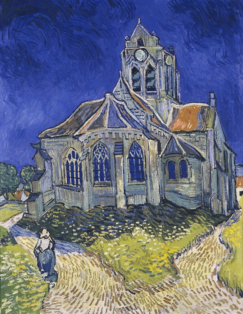 The church in Auvers-sur-Oise, view from the Chevet art print by Vincent van Gogh for $57.95 CAD