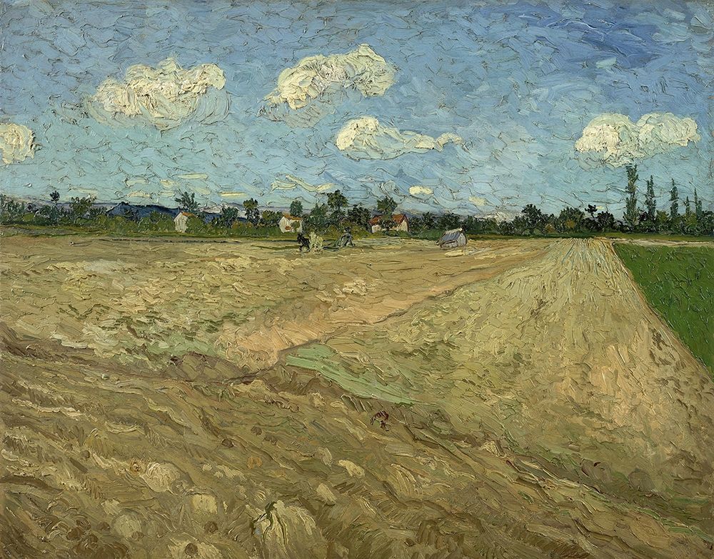 Ploughed fields art print by Vincent van Gogh for $57.95 CAD