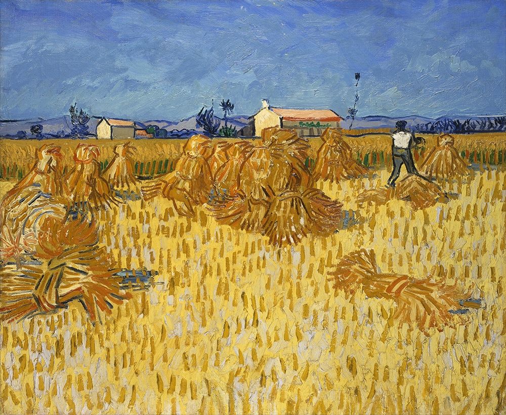 Corn Harvest in Provence art print by Vincent van Gogh for $57.95 CAD