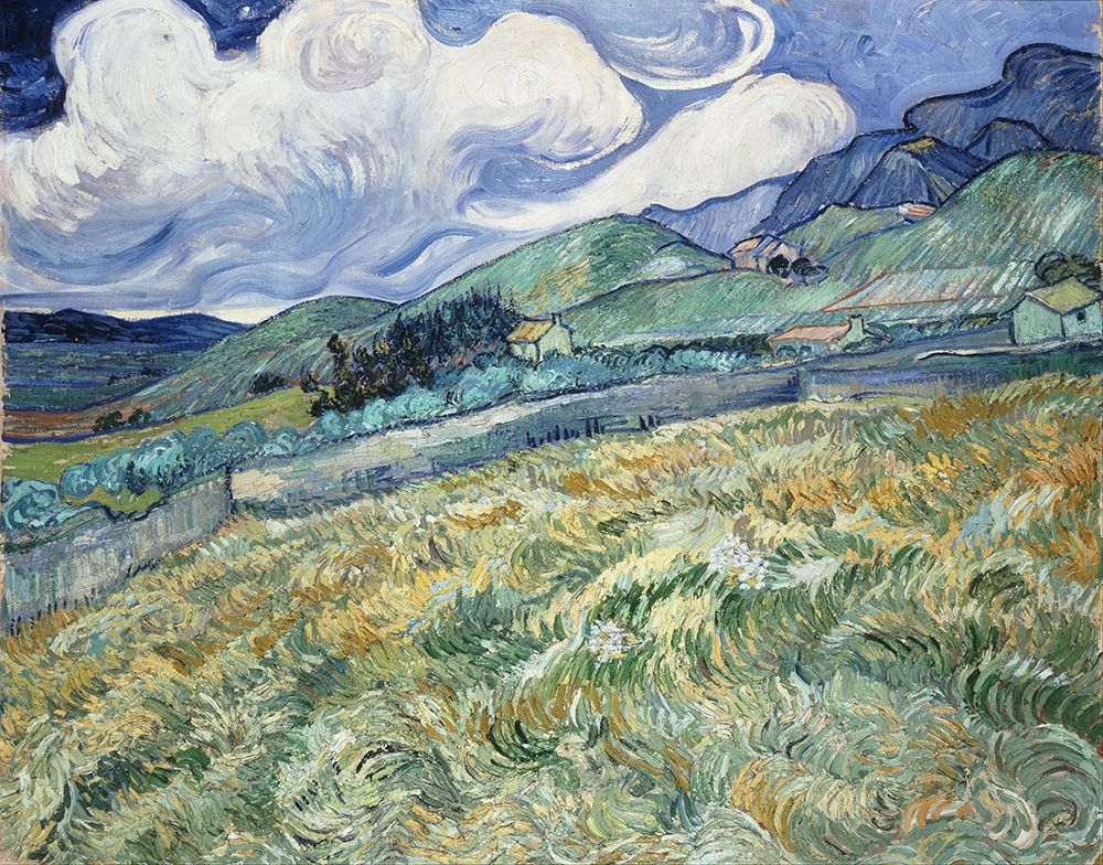 Landscape from Saint-Remy art print by Vincent van Gogh for $57.95 CAD