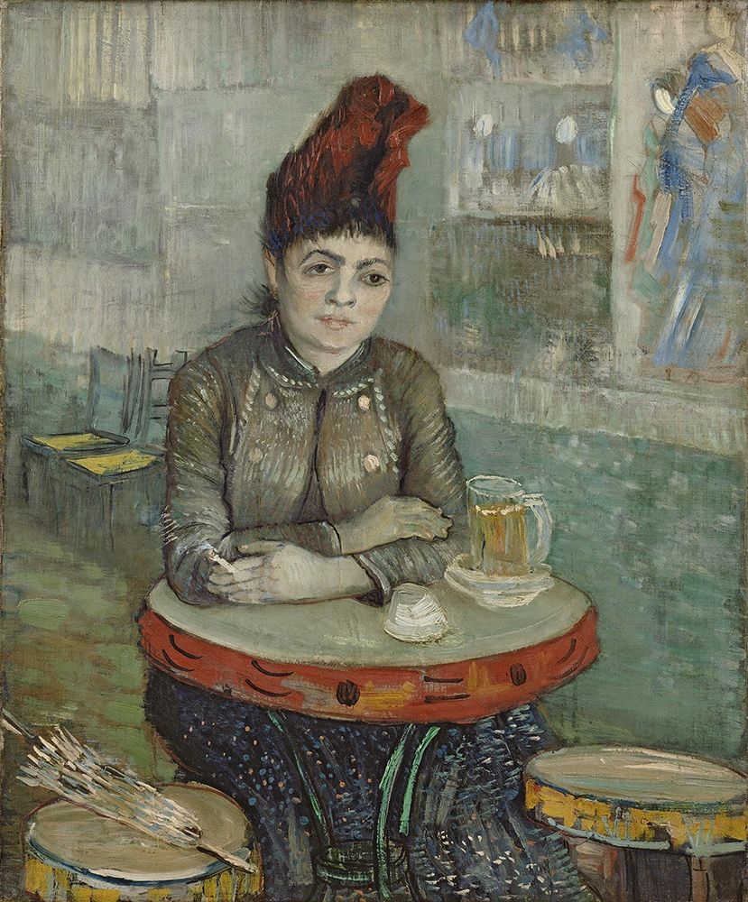 In the cafe, Agostina Segatori in Le tambourin art print by Vincent van Gogh for $57.95 CAD