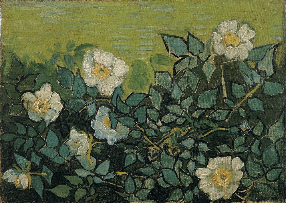 Wild roses art print by Vincent van Gogh for $57.95 CAD