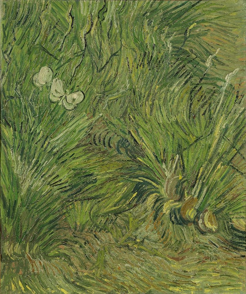 Garden with butterflies art print by Vincent van Gogh for $57.95 CAD
