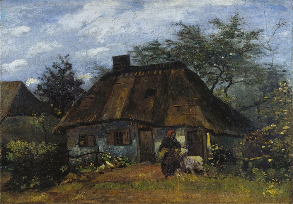 Farmhouse in Nuenen art print by Vincent van Gogh for $57.95 CAD