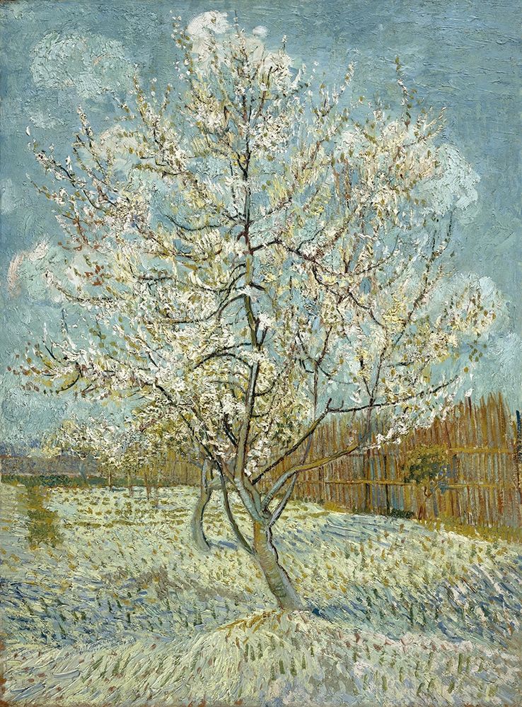 The pink peach tree art print by Vincent van Gogh for $57.95 CAD