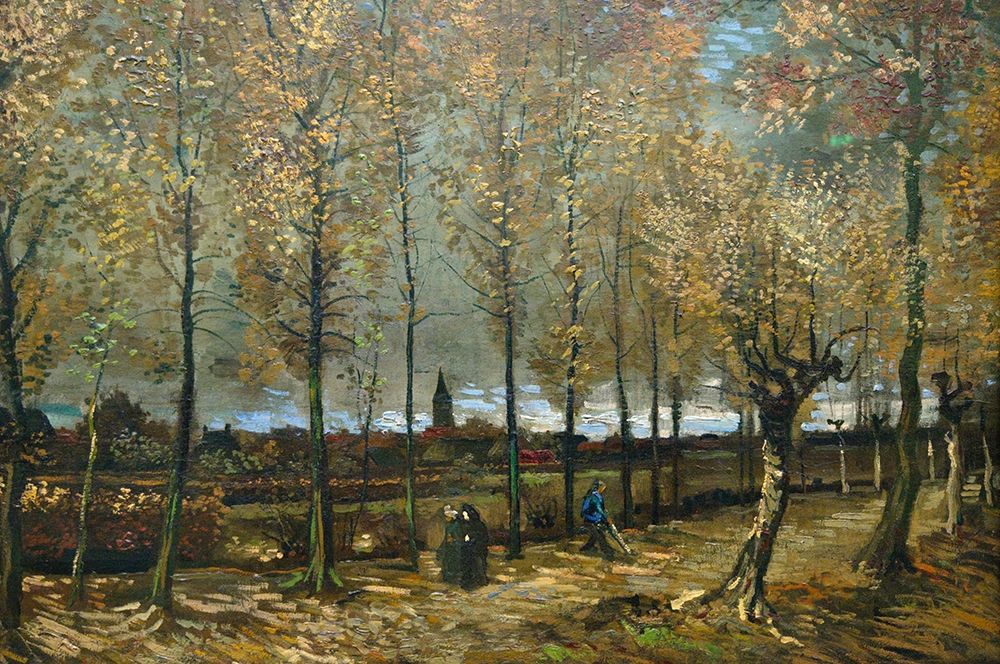 Lane with Poplars near Nuenen art print by Vincent van Gogh for $57.95 CAD