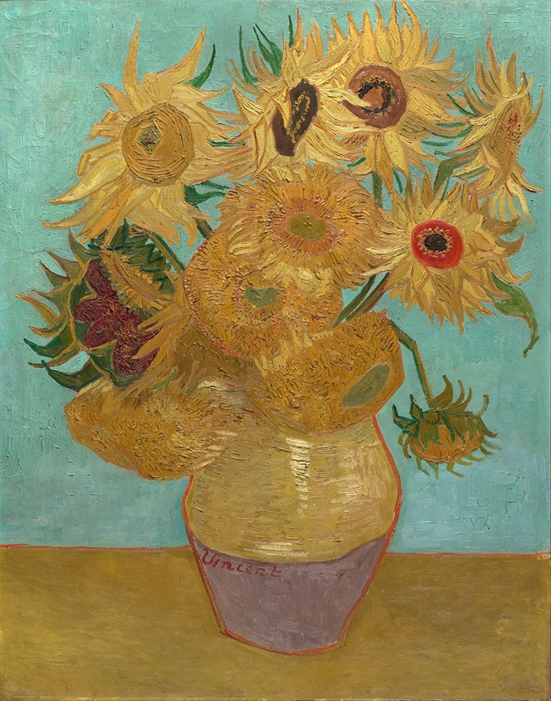Vase with Twelve Sunflowers art print by Vincent van Gogh for $57.95 CAD