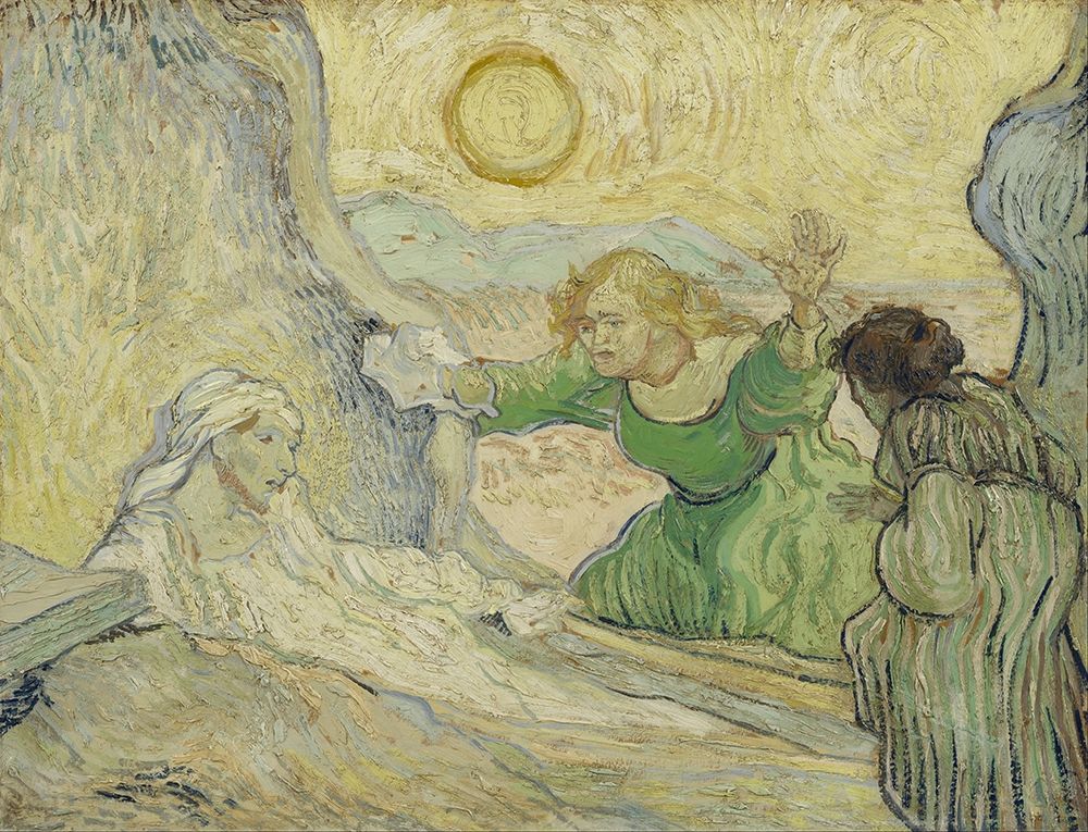 The raising of Lazarus art print by Vincent van Gogh for $57.95 CAD