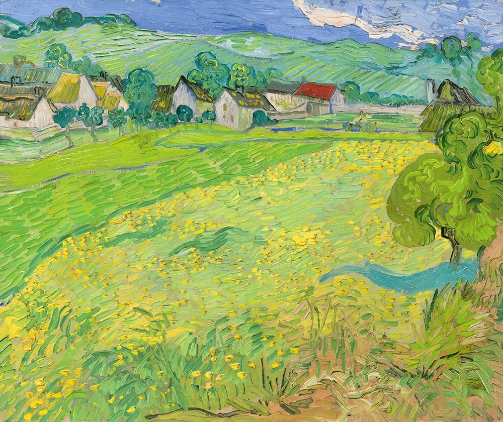 View of Vessenots Near Auvers art print by Vincent van Gogh for $57.95 CAD