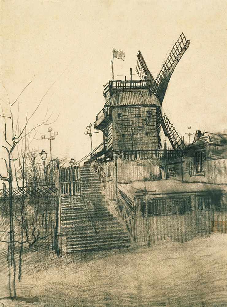 Moulin de la Galette art print by Vincent van Gogh for $57.95 CAD