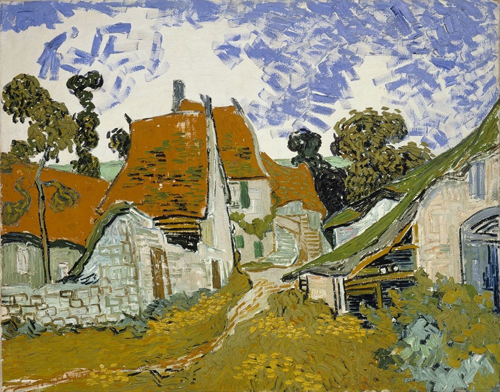 Street in Auvers-sur-Oise art print by Vincent van Gogh for $57.95 CAD