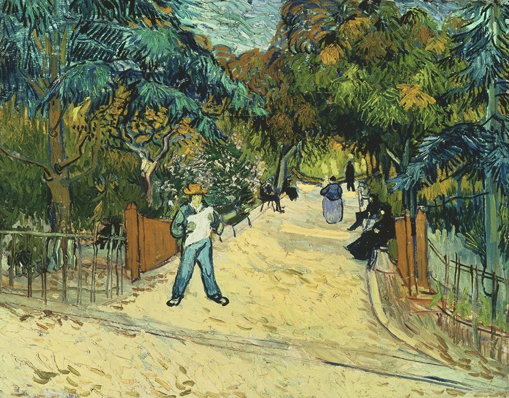 Entrance to the Public Gardens in Arle art print by Vincent van Gogh for $57.95 CAD