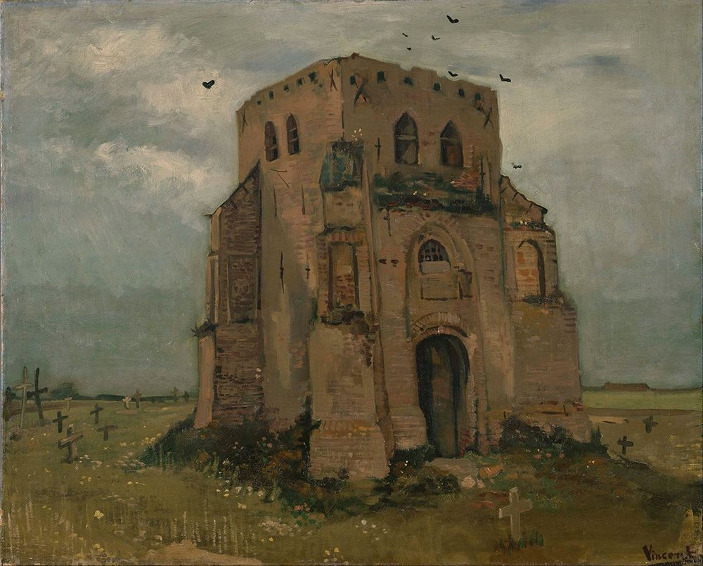 The old church tower at Nuenen art print by Vincent van Gogh for $57.95 CAD