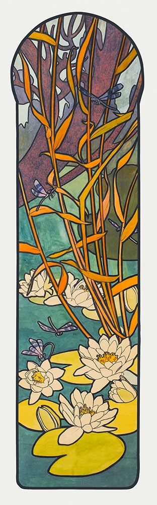 Stained glass box for the Fouquet jewelry store art print by Alphonse Mucha for $57.95 CAD