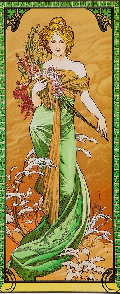 Spring art print by Alphonse Mucha for $57.95 CAD