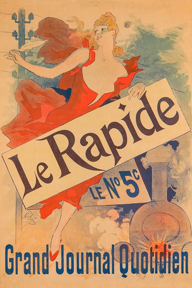 Le Rapide art print by Jules Cheret for $57.95 CAD