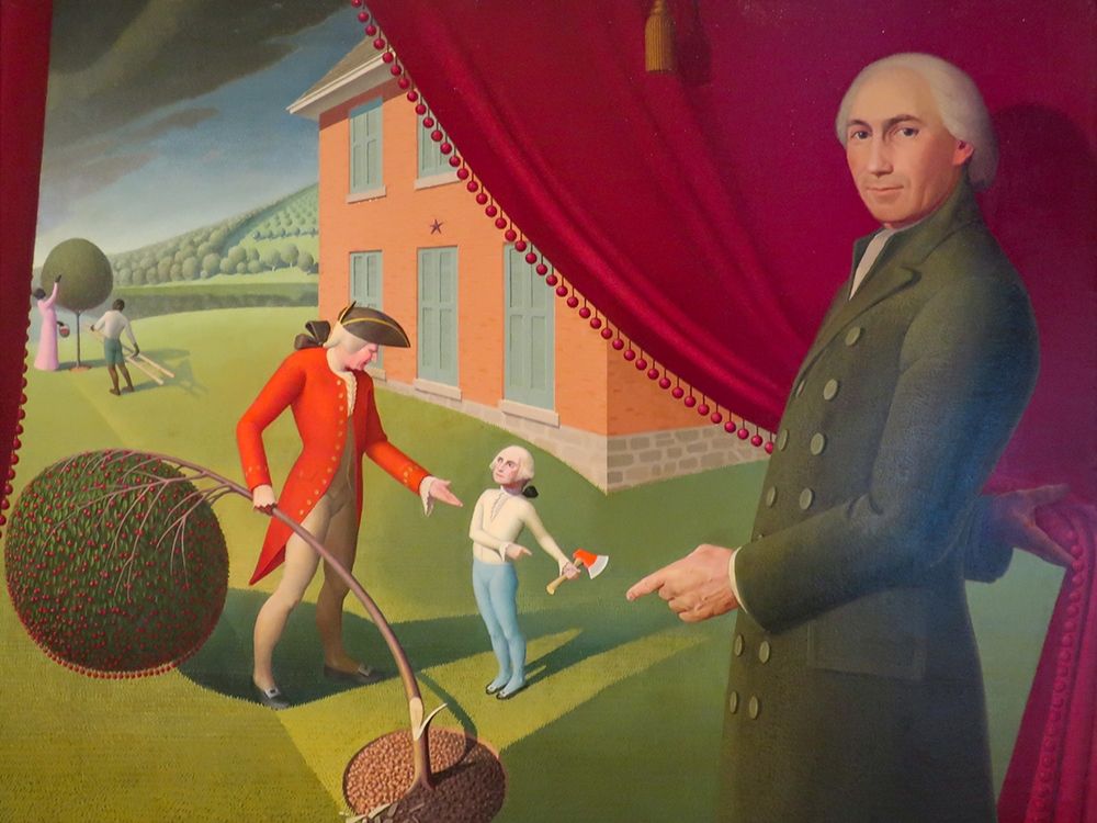Parson Weemsâ€™ Fable art print by Grant Wood for $57.95 CAD