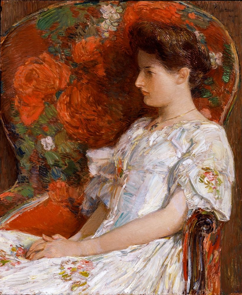 The Victorian Chair art print by Childe Hassam for $57.95 CAD