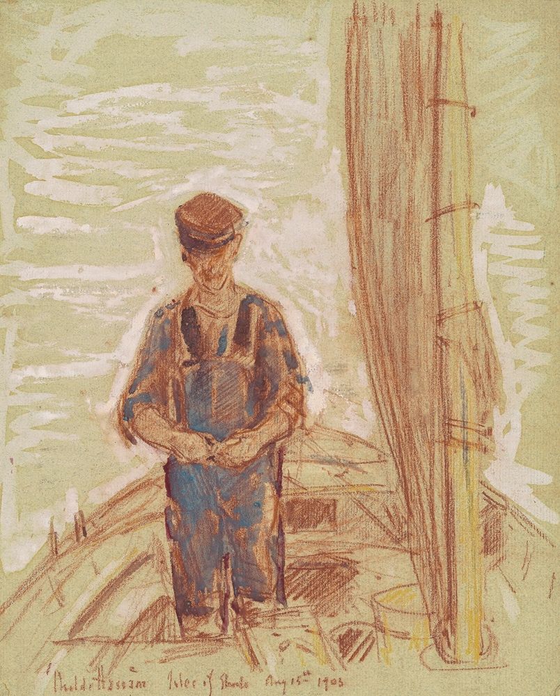 Fisherman-Isle of Shoals art print by Childe Hassam for $57.95 CAD