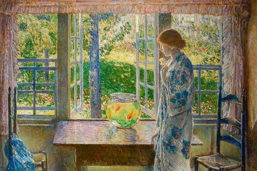 The Goldfish Window art print by Childe Hassam for $57.95 CAD