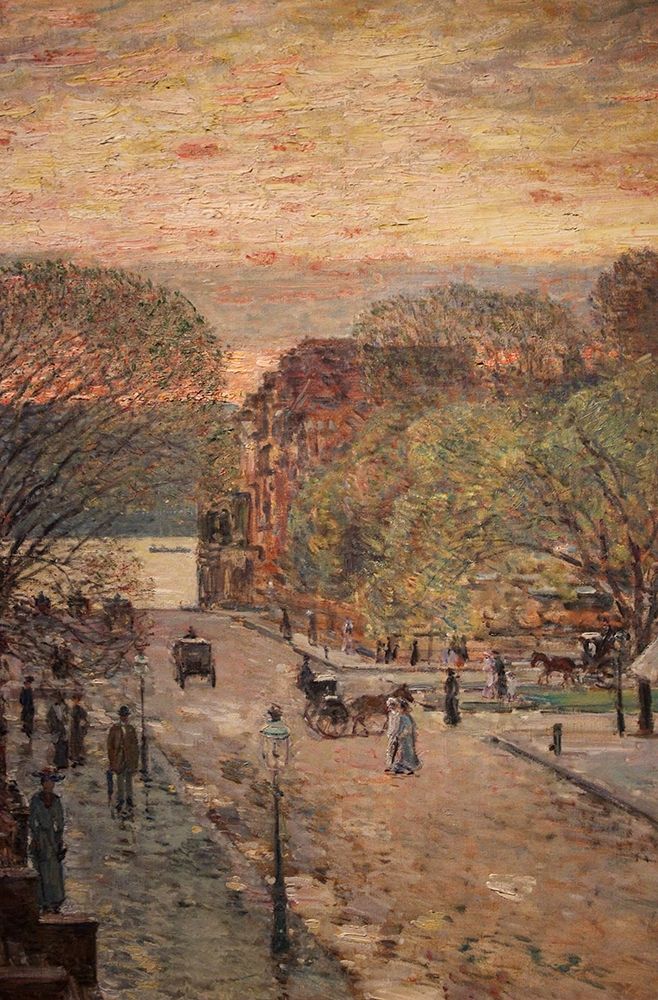 Spring on West 79th Street art print by Childe Hassam for $57.95 CAD