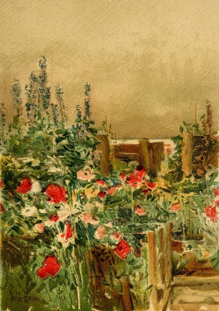 Home of the Hummingbird art print by Childe Hassam for $57.95 CAD
