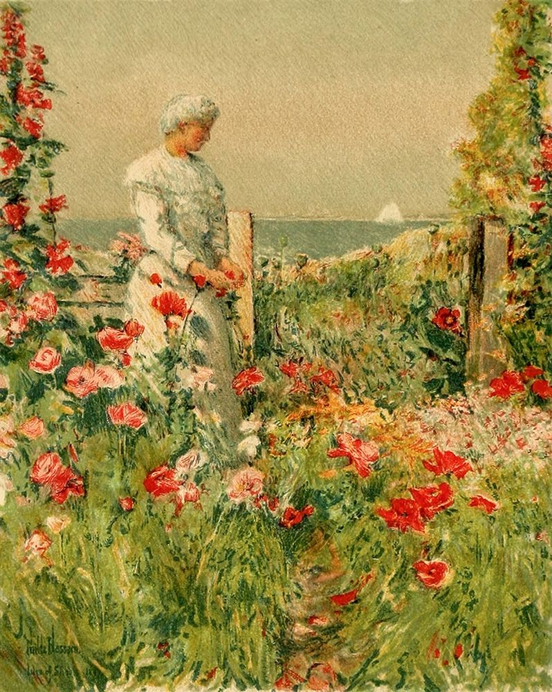 In the Garden art print by Childe Hassam for $57.95 CAD