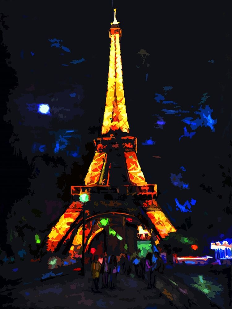 Eiffel Lights art print by Sarah Ghanooni for $57.95 CAD